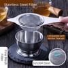Stainless Steel Tea Strainer Set Fine Mesh Hanging Tea Infuser  Tea Brewing