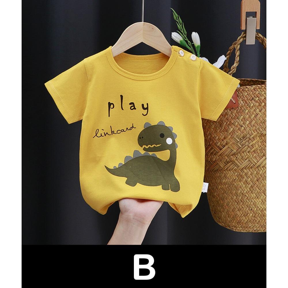 

Children s Clothing Boys Girls Short Sleeve T-Shirt Tops Animal Casual Clothes 100