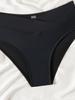 Solid One Shoulder Low Waist Sexy Bikini Set Elegant Comfortable Two Piece Swimwear