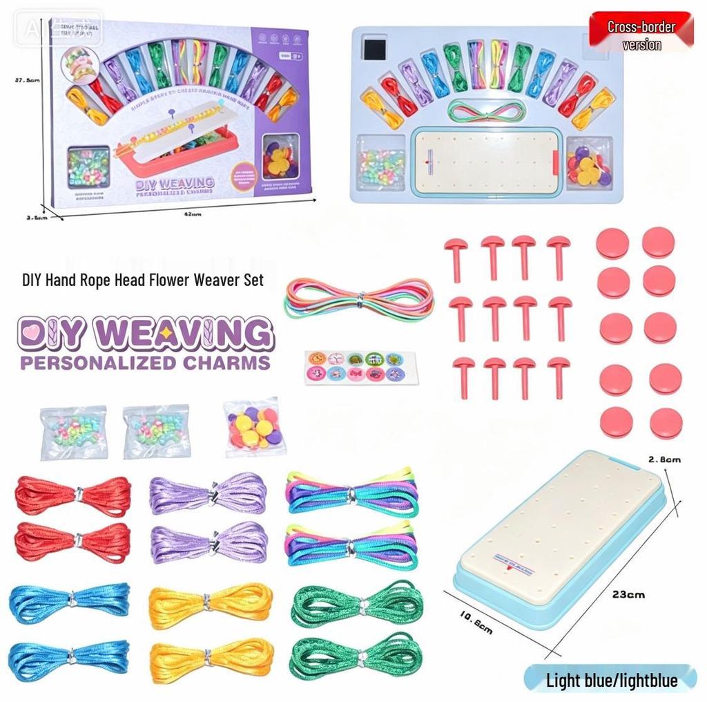 DIY Children's Bracelet Weaving Set: Colorful Craft Toy for Girls