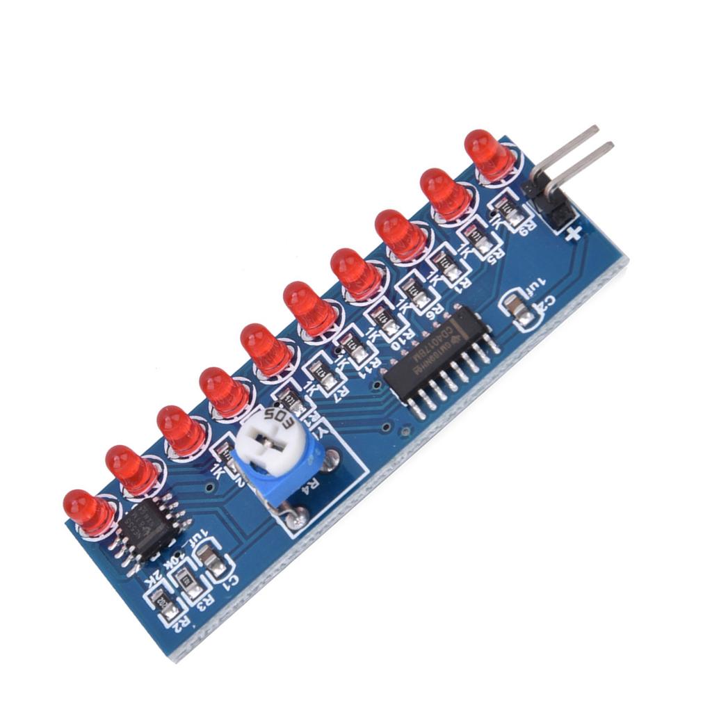 2 Stück NE555 + CD4017 LED Chaser Wasser fließendes Lichtmodul DIY Kit elektronische Schaltung
