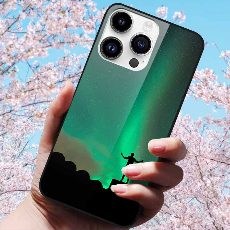 For iPhone 16 Pro Max Case Tempered Glass Hard Fashion Cover Soft Bumper for iPhone 16 Pro Phone Shell Capa iPhone 16 Plus Cases