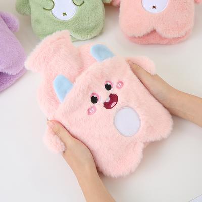 Borsa per acqua calda in peluche con iniezione di acqua in PVC Borsa calda antideflagrante per studenti Può essere disimballata e lavata Borsa per acqua calda per irrigazione dei piedi caldi