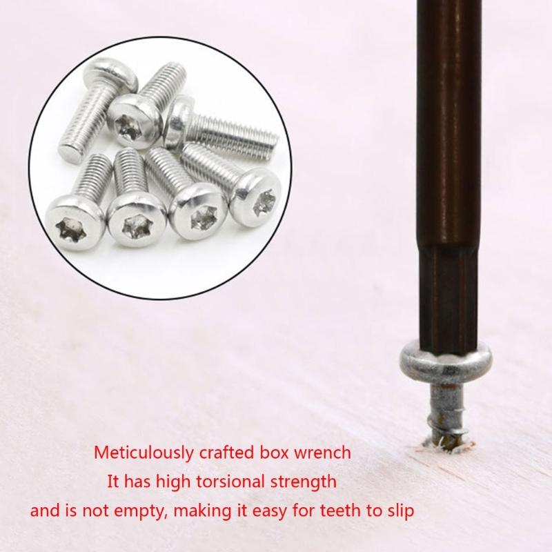 Professional Torx Keys Wrench Long Lastings Tool for Mechanical Repairs Long Arms Star Key for Various Application