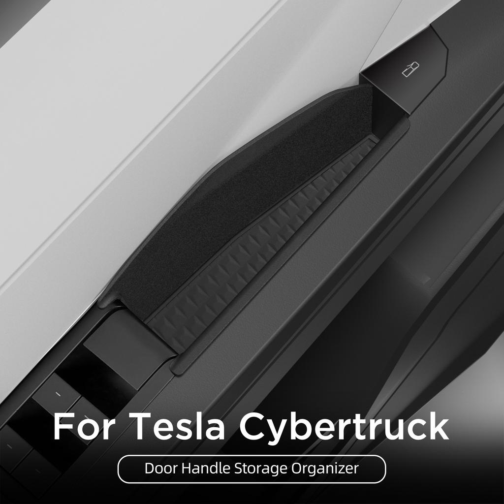 for Tesla Cybertruck 2024 2025 Car Door Handle Storage Box Front Rear Door Storage Tray Organizer ABS Car Accessories