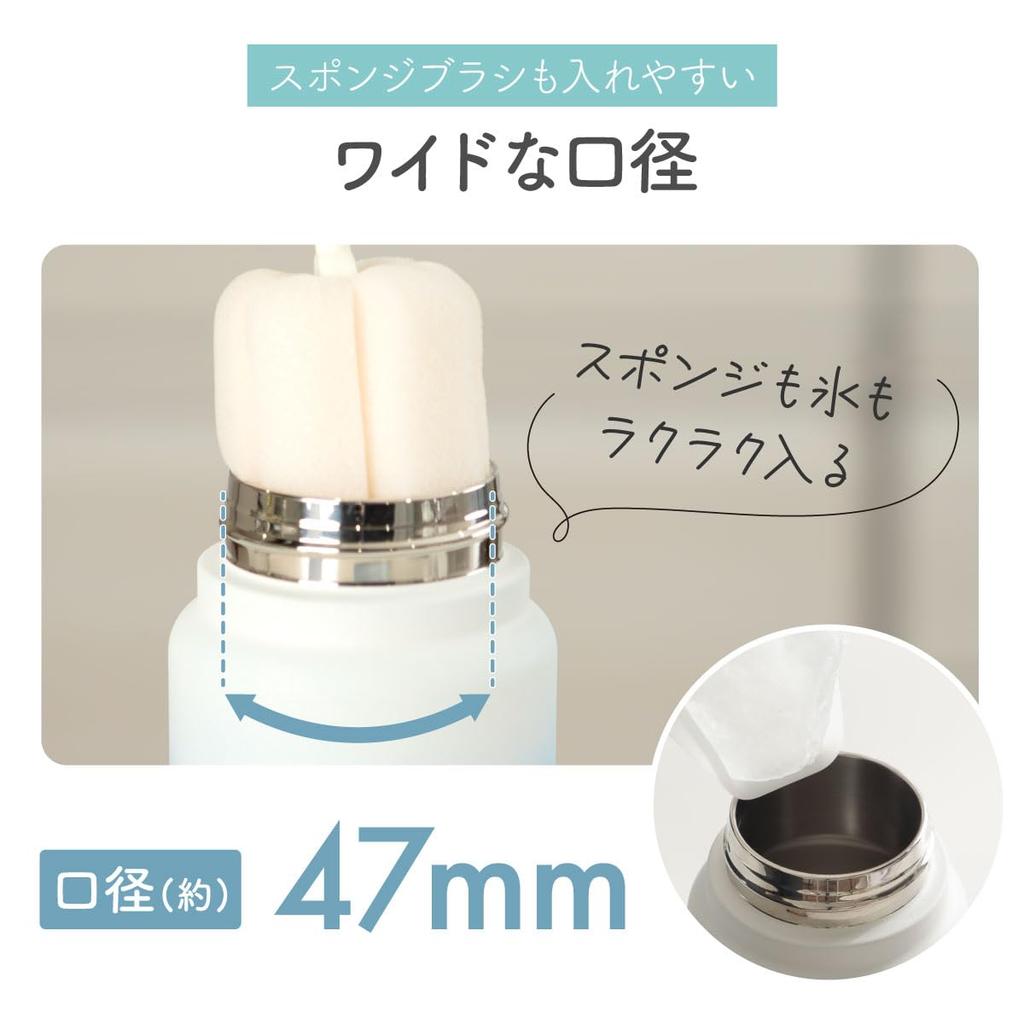 Atlas Water Bottle, 530ml, Cold & Hot Insulated, Vacuum Insulated, Stainless Steel, Integrated Gasket, Seamless Screw-On Design, Direct Drinking,