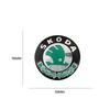 REOY4 For Skoda 4pcs 60mm Car Wheel Center Cover Hub Cap Auto Decoration Accessories VRS Octavia 1 2 3 A7 A5 Fabia Rapid Superb Yeti