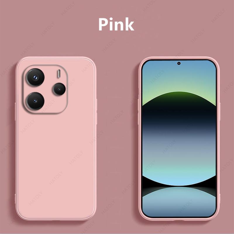 Liquid Silicone Phone Case For Xiaomi Redmi Note 14 5G Case Cover Shockproof Funda Back Cover For Redmi Note 14 5G Global