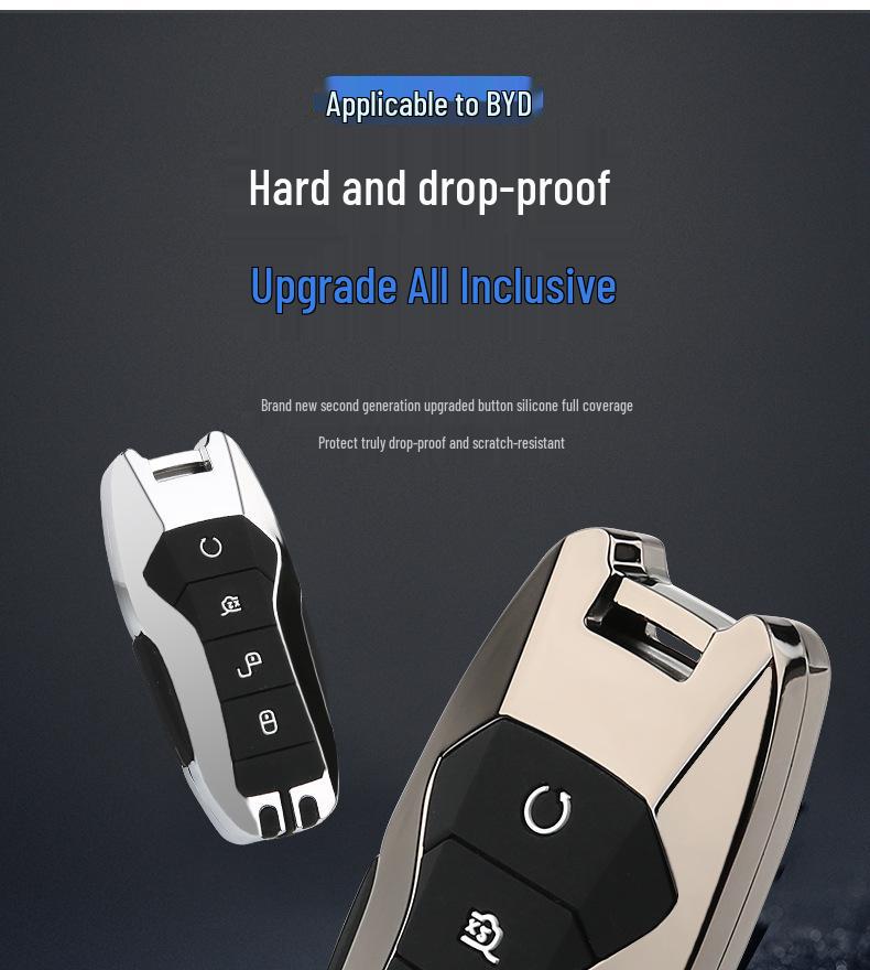 BYD Tang & Qin Pro New Energy Car Key Shell Case for Second Gen