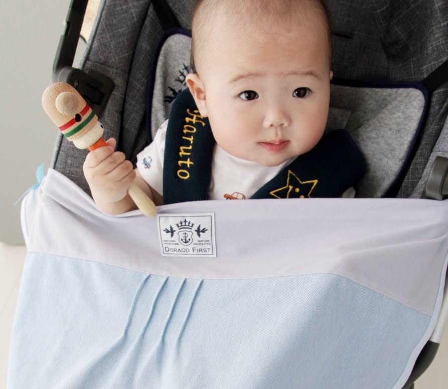 

DORACO UV Protection Cooling Blanket for Sun UV Air Conditioning Stroller and Carrier Sun Made in Draco Babies, Moisture-Wicking, Quick-Drying,
