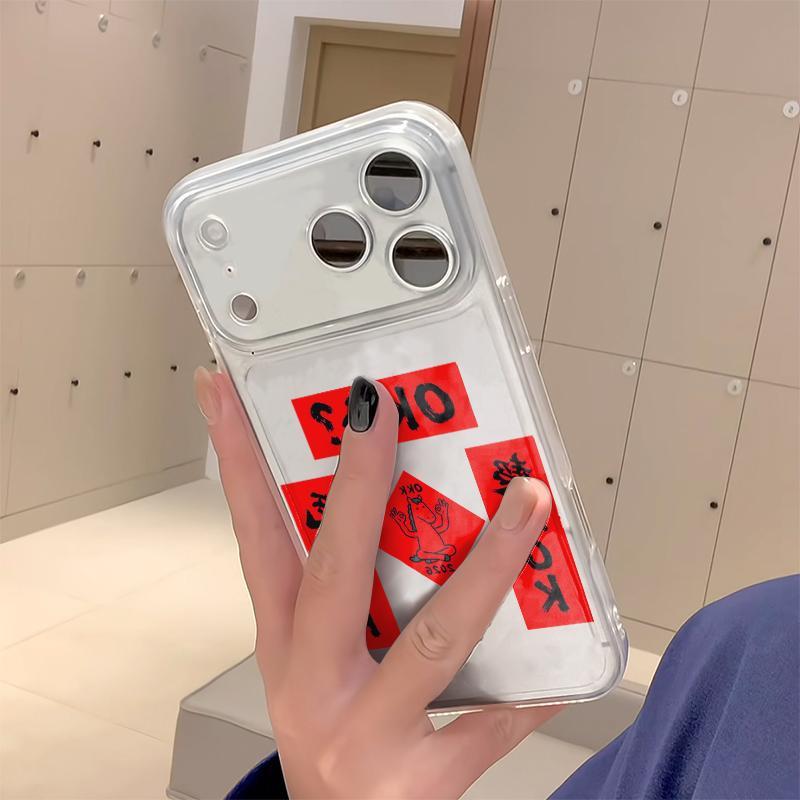 New Year's creative couplet OK horse for Apple 17Promax mobile phone case IP16 personality 15 fun 14 space case