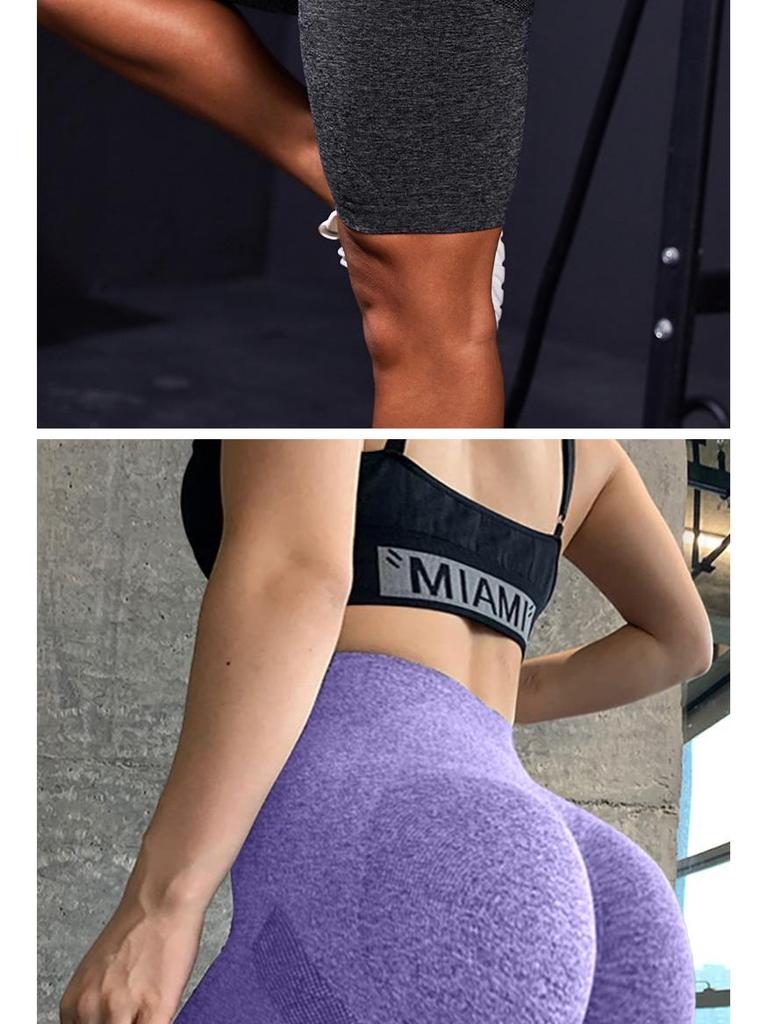 Seamless High-Waist Butt-Lifting Plus-Size Quick-Dry Yoga Shorts