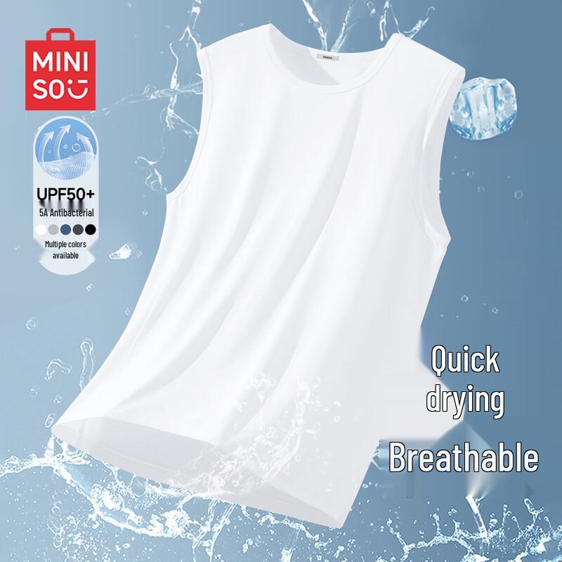 MINISO Men s Summer Casual Sleeveless T-shirt Vest XXL