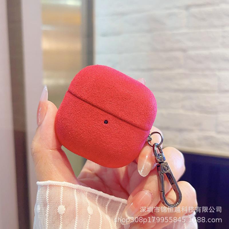 Solid Color Flip Fur Pattern for Huawei FreeClip1 Hard Shell Wireless Bluetooth Clip Second Generation Anti-drop Protective Cover