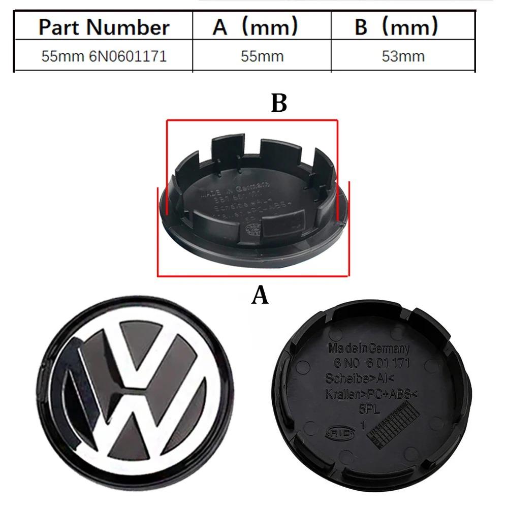rsq1 Car Wheel Center Hub Caps Cover 4pcs 55mm 56mm 65mm 70mm for VW Volkswagen Golf Polo Passat Touran CC B5 B6 B7 Jetta accessories