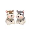 Cute Schnauzer Puppy Bag Pendant Girl Plush Doll Backpack Pendant Keychain Couple Gift