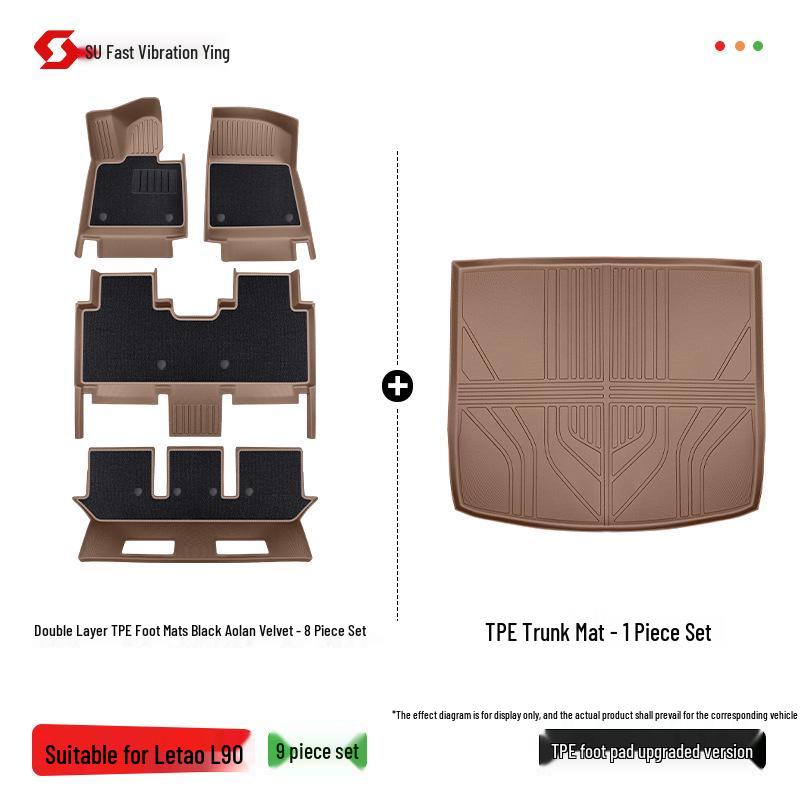 2025 Lixiang L90 TPE Full Coverage Floor Mats Interior Carpet with Fan