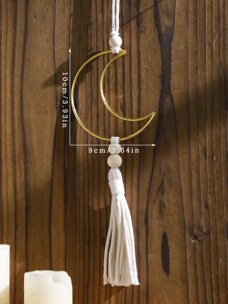 1 Stück Goldener Stern Mond Ramadan Hängende Ornamente Eid Mubarak Froher Ramadan muslimische Dekoration Ramadan Kareem Feiertagsdekorationen