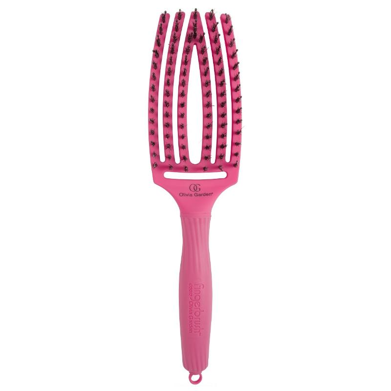Olivia Garden Finger Brush Blush Hot Pink