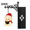 Bookshelf Lantern Lamp Christmas Vintage Lamp, Light-up Santa Claus Snowman Reindeer Decor, Hanging Book Divider Label for Reading Nook, Home, Library