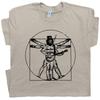 Banjo T Shirt Bluegrass Fiddle Funny Cool Vitruvian Man Women Mandolin Guitar