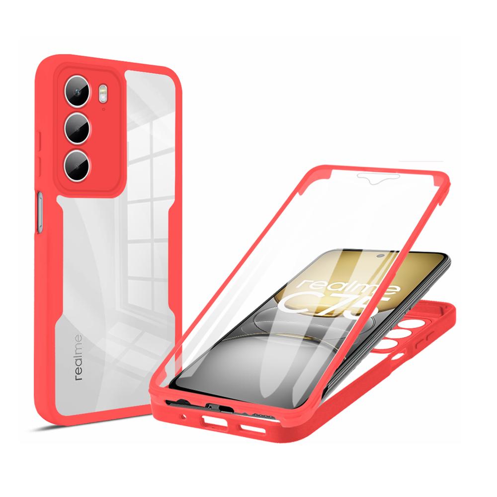 Etui 360 Stopni Do Realme C71 C75 C85 14T 8 9 14 15 Pro Plus 5G 6 C21Y C25Y Note 70 Wbudowana Ochrona Ekranu Pokrowiec Na Całe Ciało