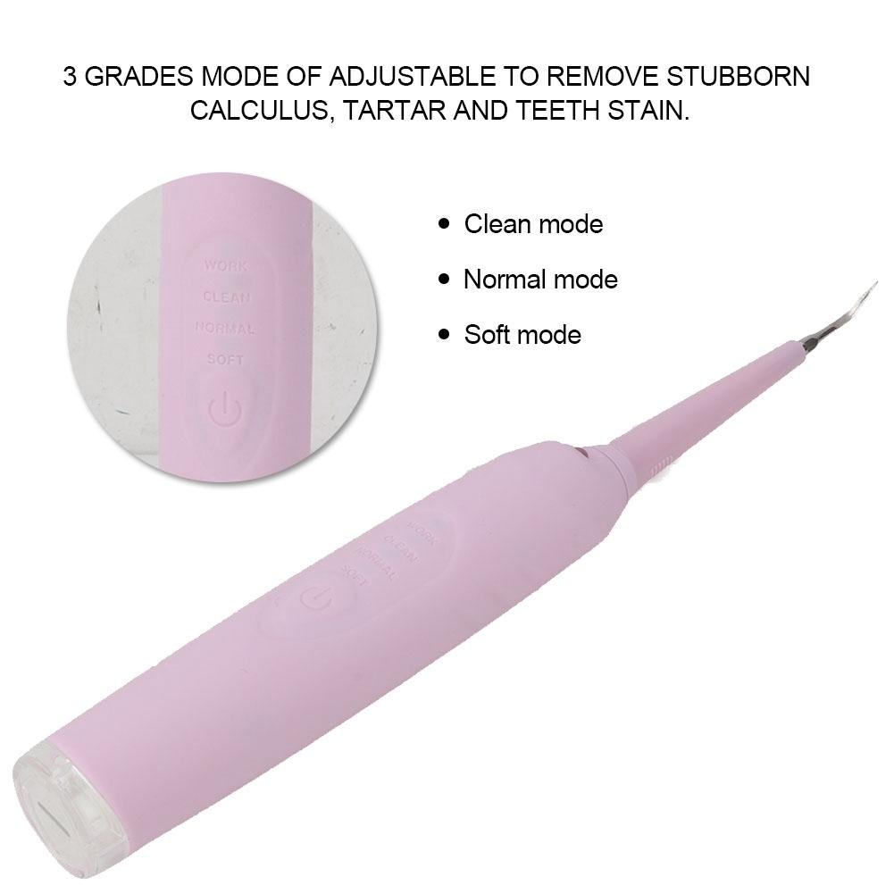 Portable Electric Dental Calculus Plaque Remover Scaling Oral Care Tool for Home Travel Use
