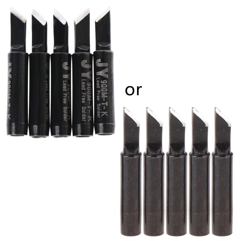 5 Pcs Solder Soldering Iron Tip 900M-T-SI Lead Free For Hakko Saike 936 852d+ 909D