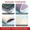 A5 Soft Leather Suede Notebook with Custom Logo - Simple B5 Business Meeting Journal, Large Thick Diary