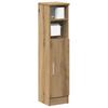 Bathroom Cabinet with Toilet Paper Holder Artisan Oak Finish 20.5 X 22 X 90 Cm
