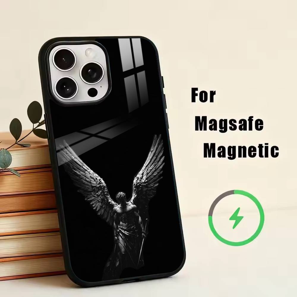 Dark angel  Phone Case For iPhone17,16,15,14,13,12,11 Plus,Pro Magnetic with Magsafe Wireless Charging