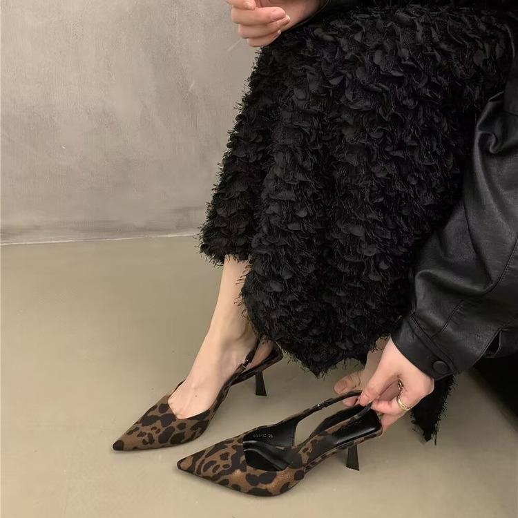 [Yushilai] High-end niche high heels women's spring 2025 new temperament French fairy style sandals