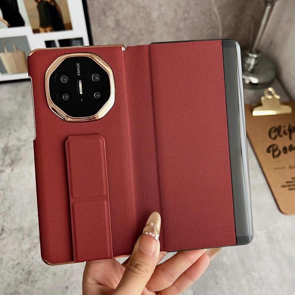 Applicable to Huawei MATEX1 Collector's Edition mobile phone case smart window x1 folding all-inclusive anti-drop wristband bracket leather case