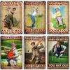Artisian Golf Golfer Metal Sign Sport Tin Plaque Vintage Decorative Poster Wall Decor Garage Bar Pub Club Hotel Cafe Kitchen