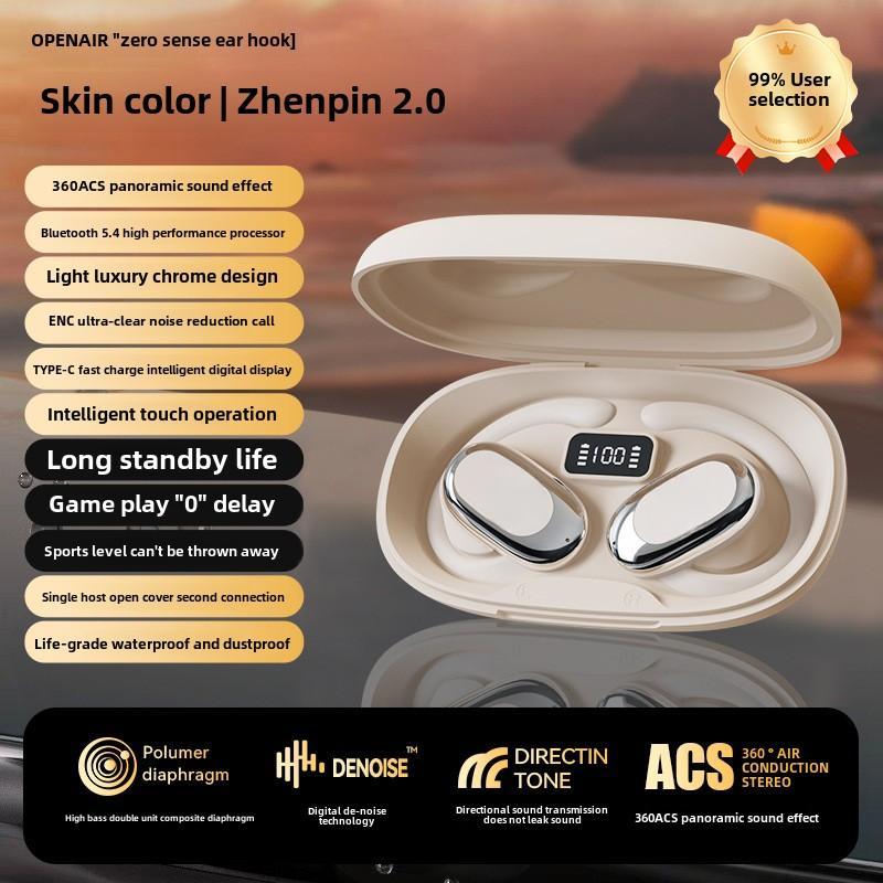 

Bluetooth 5.4 Наушники с ушным крючком TWS Беспроводные наушники Hi-Fi Стерео Водонепроницаемые гарнитуры Светодиодный дисплей Длительное время работы в режиме ожидания Сенсорные наушники