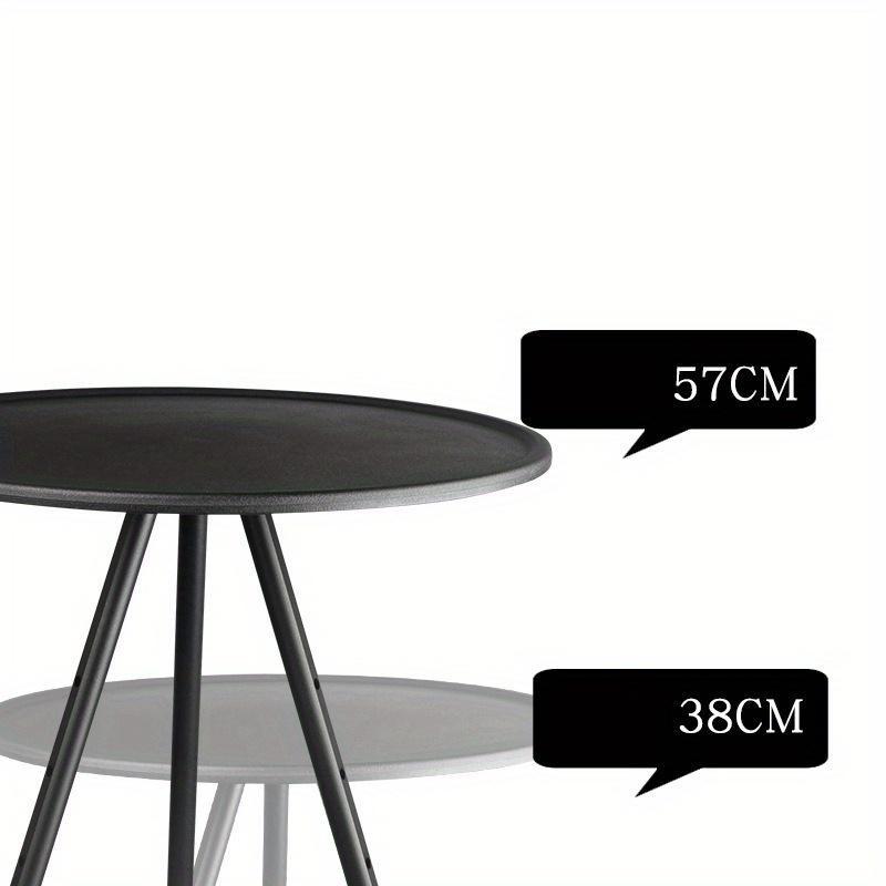 Outdoor Aluminum Alloy Folding Small Round Table Portable Adjustable Table Ultra Light Camping Tea Table Dining Table Self Driving Tour