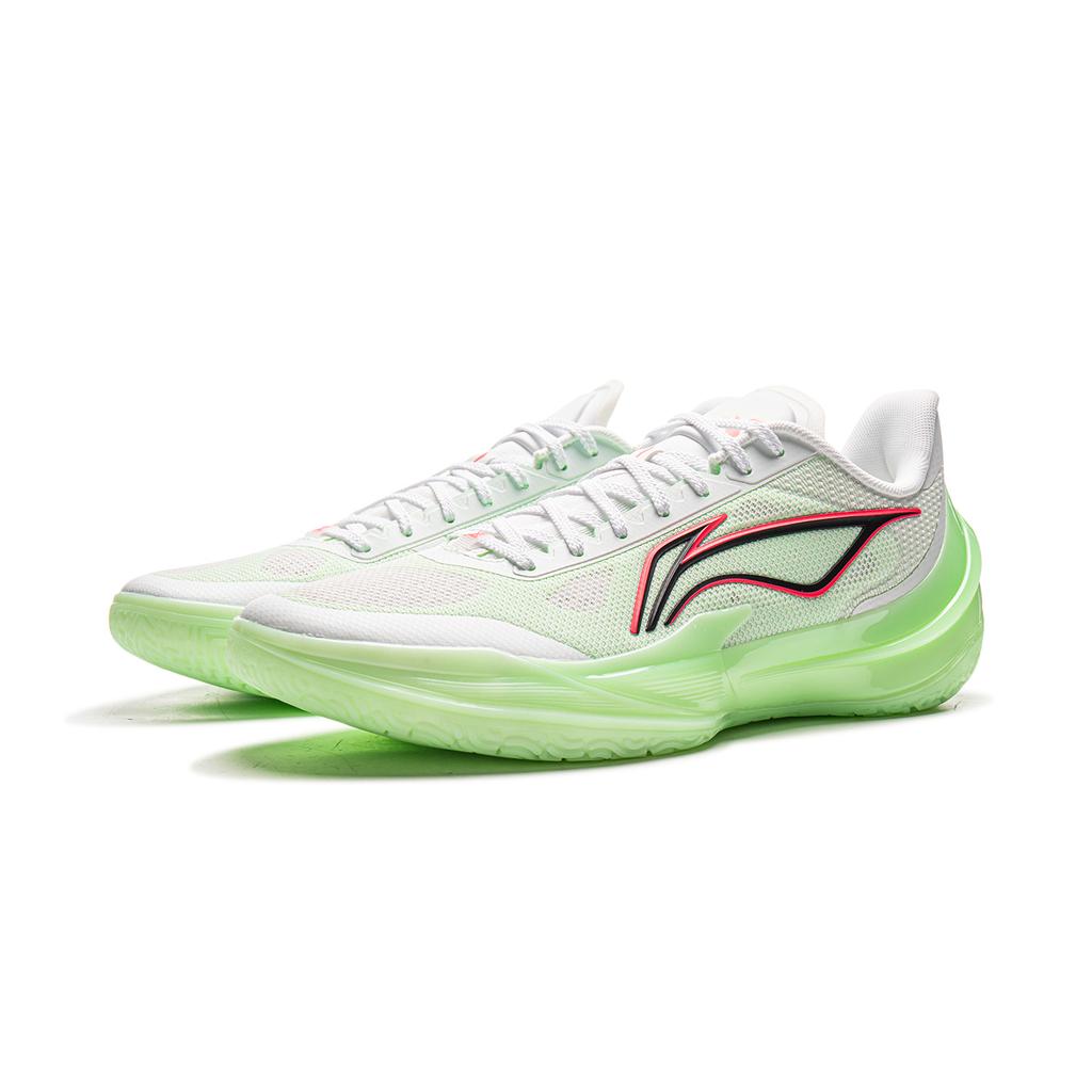 New LiNing Blade 5 V2 Basketball Shoes Men's White Green ABAV059-8