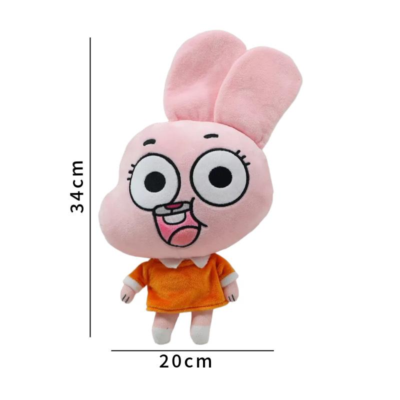 Non-Toxic New World Of Gumball Darwin Plush Doll Cartoon Plushie Kawaii Soft Decor Pillow Toy Kids Christmas Gift