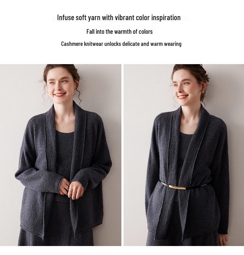 Women's Autumn/Winter Cashmere V-Neck Cardigan: Soft, Cozy, and Stylish Outerwear