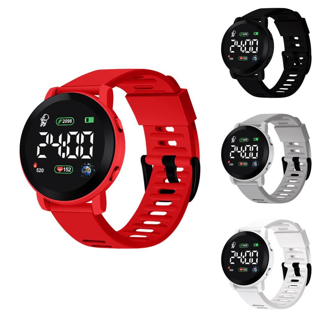 Space Explorer Kids Led Digital Watch With Night Light For Outdoor Play And School