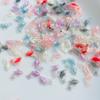 100 Pcs New 12*15Mm Cute Mini Shiny Cartoon Goldfish Resin Figurine Crafts Flatback Ornament Jewelry Making Hairwear Accessories