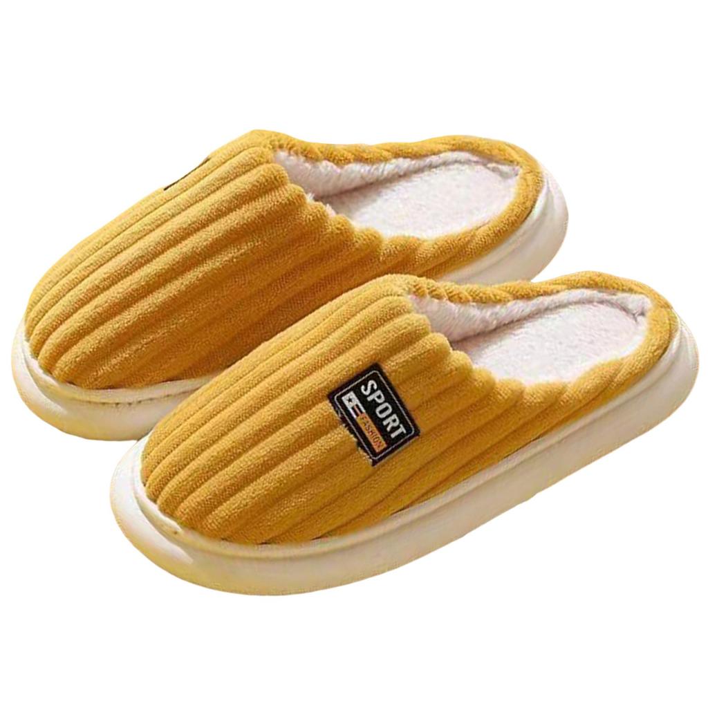 Kapcie damskie Faux Damskie buty Moda Para Domowe Kapcie bawełniane Proste Ciepłe Kapcie z grubą podeszwą Zapatos De Mujer