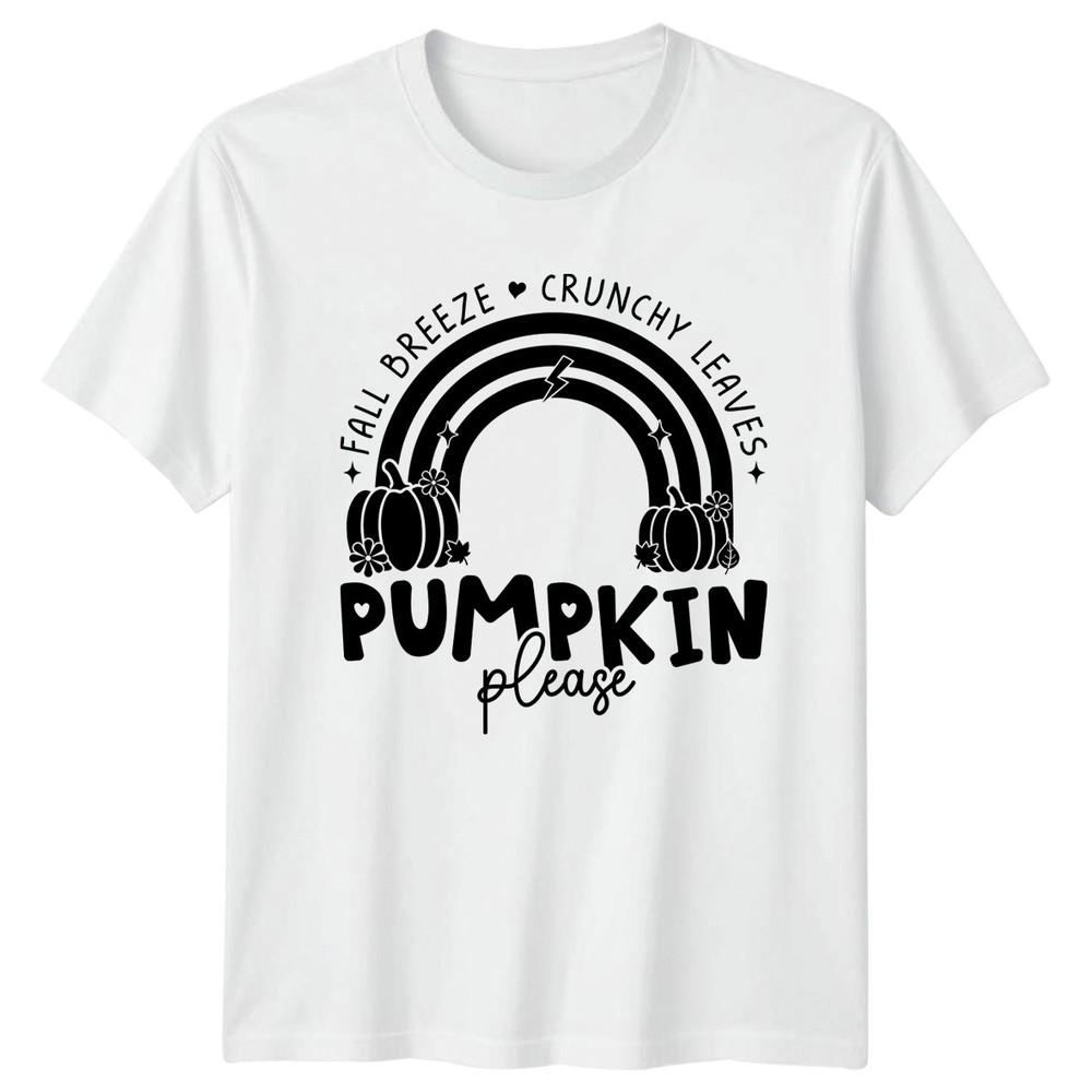 Fall Breeze Crunchy Leaves Pumpkin Unisexs TShirt Halloween Autumn Gift For Her S