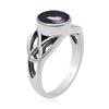 Faceted Natural Amethyst Gemstones Solid925 Sterling Silver Handmade Triquetra Celtic Knot Solitaire Ring For Women & Girls