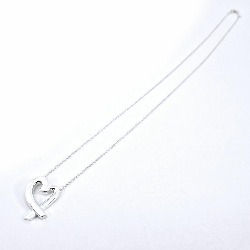 [Used] TIFFANY 925 Loving Heart Pendant/Necklace/g538-62