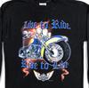 Vintage 2001 AMERICAN BIKER THUNDER STURGIS MOTORCYCLE RALLY L/S T-Shirt M 90s