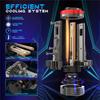 2PCS H11B LED Headlight Bulb Turbo 80W 30000LM Low  High  6000K White For Ford Fiesta Kia Hyundai Plug And Play-M53K