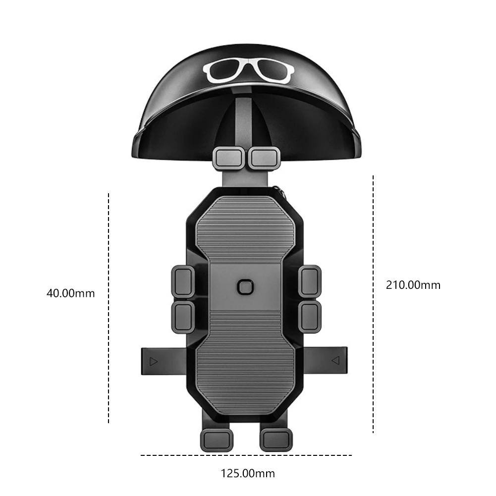 2024 New Helmet Rider Motorcycle Mobile Phone Holder Electric Bicycle Waterproof Sunshade Navigation Mobile Phone Holder