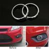 New 1 Pair ABS Chrome Front Fog Light Lamp Cover Trim For Ford Focus 2 Mk2 2005-2016 Car Styling Accessories