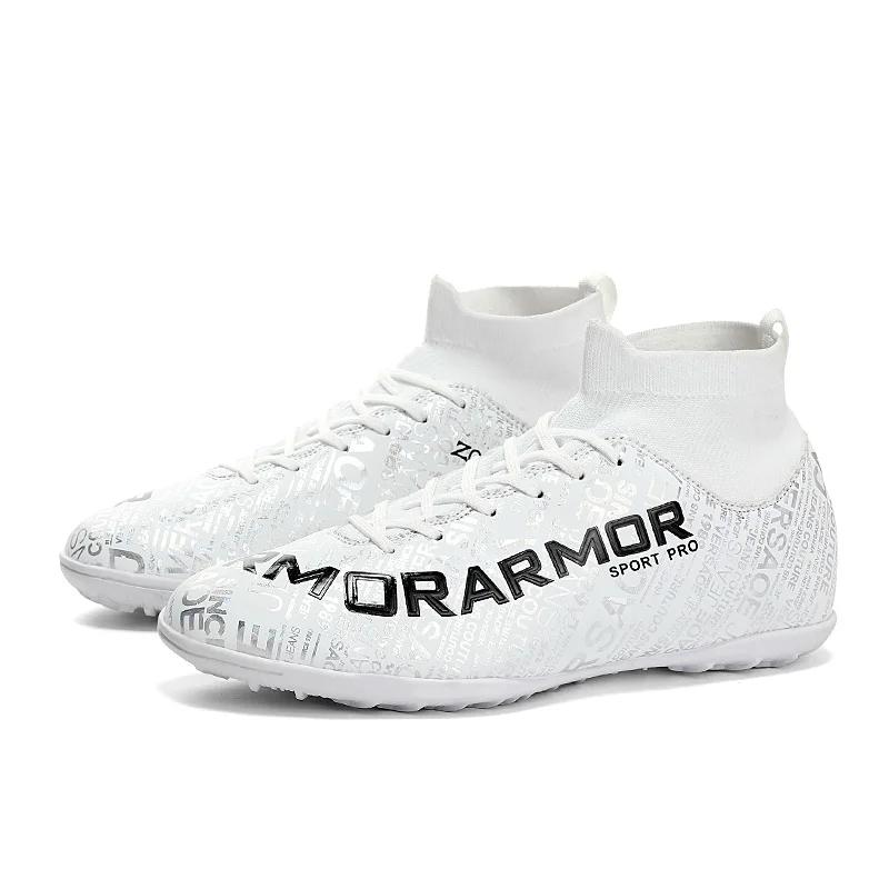 Men's Soccer Shoes Kids Football Ankle Boots Children Soccer Training Sneakers Outdoor Football Cleats Size 31-48